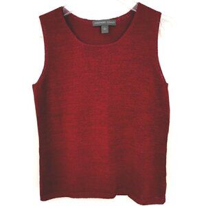 Josephine Chaus Women's L Red Round Neck Sweater